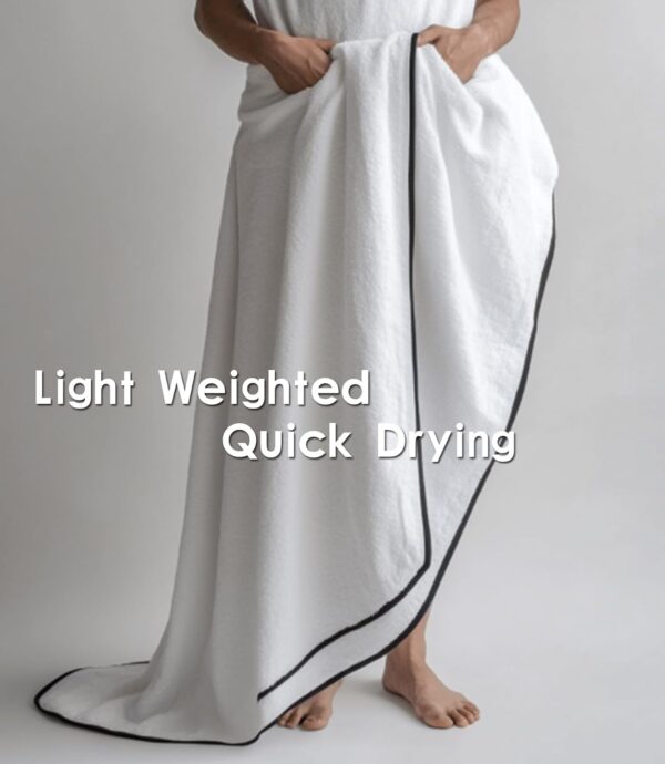 Magnetic Bath Towel – Quick-Dry, Sand-Resistant Microfiber Towel (75" x 35") – Ideal for Beach, Travel, Pool, Gym & Camping – Green - Image 8